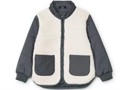 Liewood dark blue/sandy mix teddy termojakke Hera